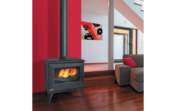 GODIN Poêle à bois Cube 2 Anthracite 8 kW