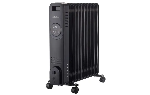 SCHOLTES Radiateur Bain d'Huile 2500W Noir SCHD411N