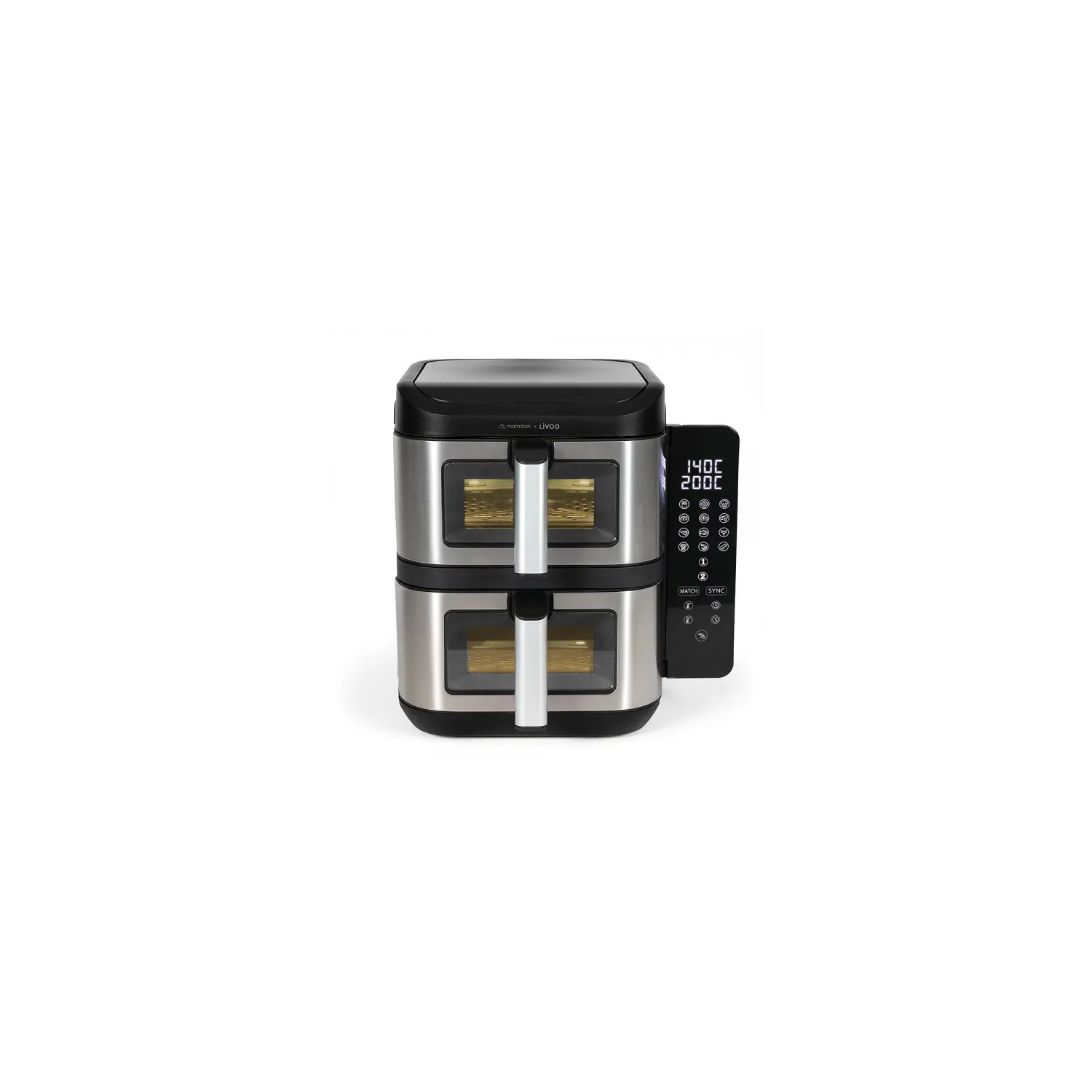 Livoo Friteuse sans huile double bac 11 livoo x marmiton doc344co - vue 2
