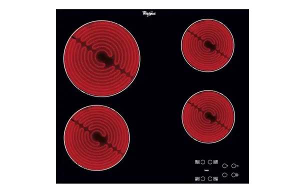 WHIRLPOOL AKT8090NE – Table vitrocéramique 4 foyers