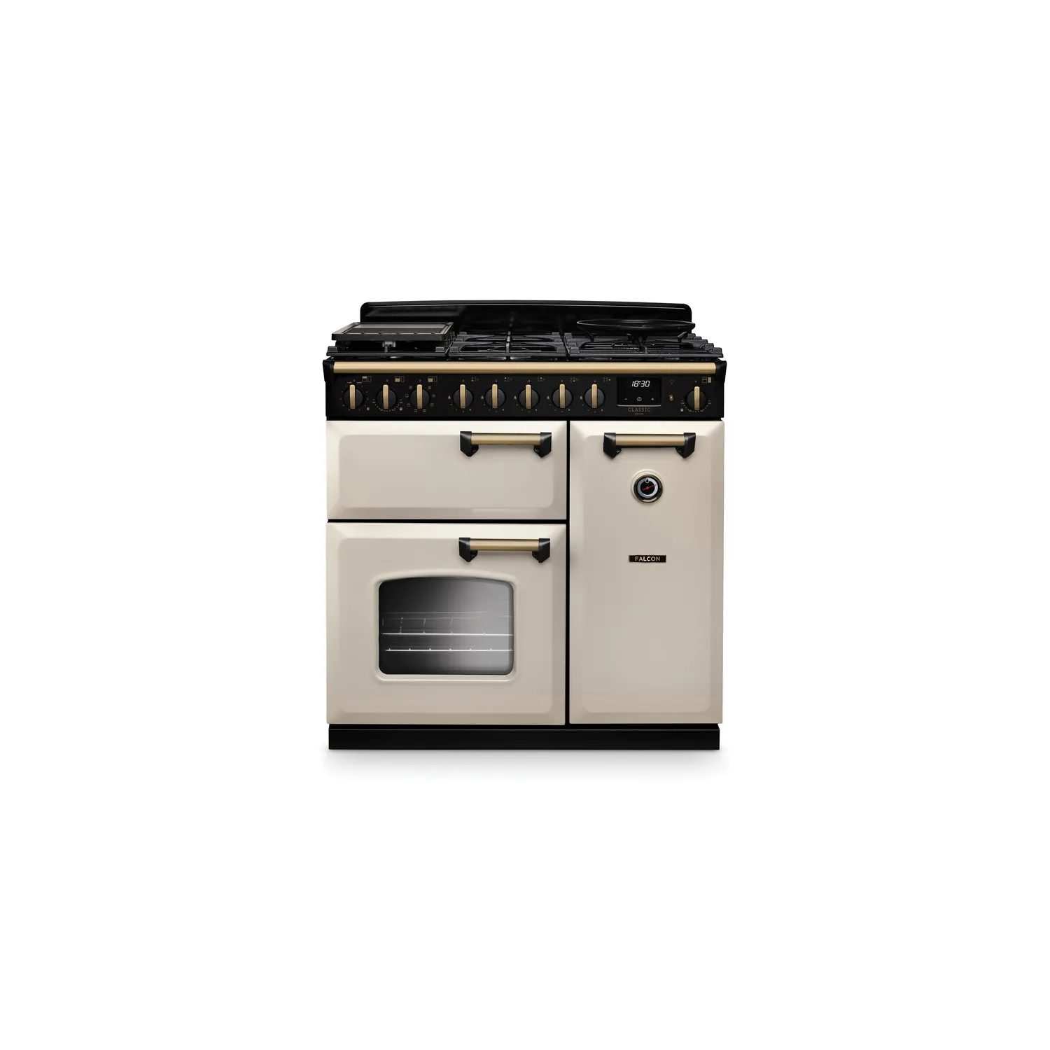 CLDL90DFPPCRAB E1 NGC TAB GAZ 90 Cm Crème Pastel Laiton Antique