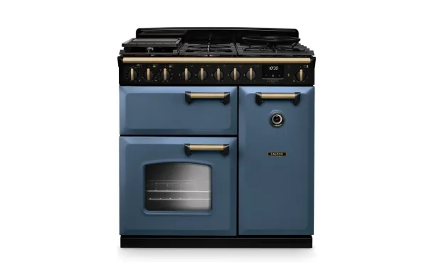 FALCON Classic Deluxe 90 cm Piano Gaz Roche Bleue