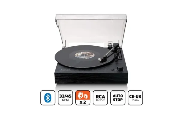 LENCO LS-15BK – Platine vinyle stéréo Bluetooth