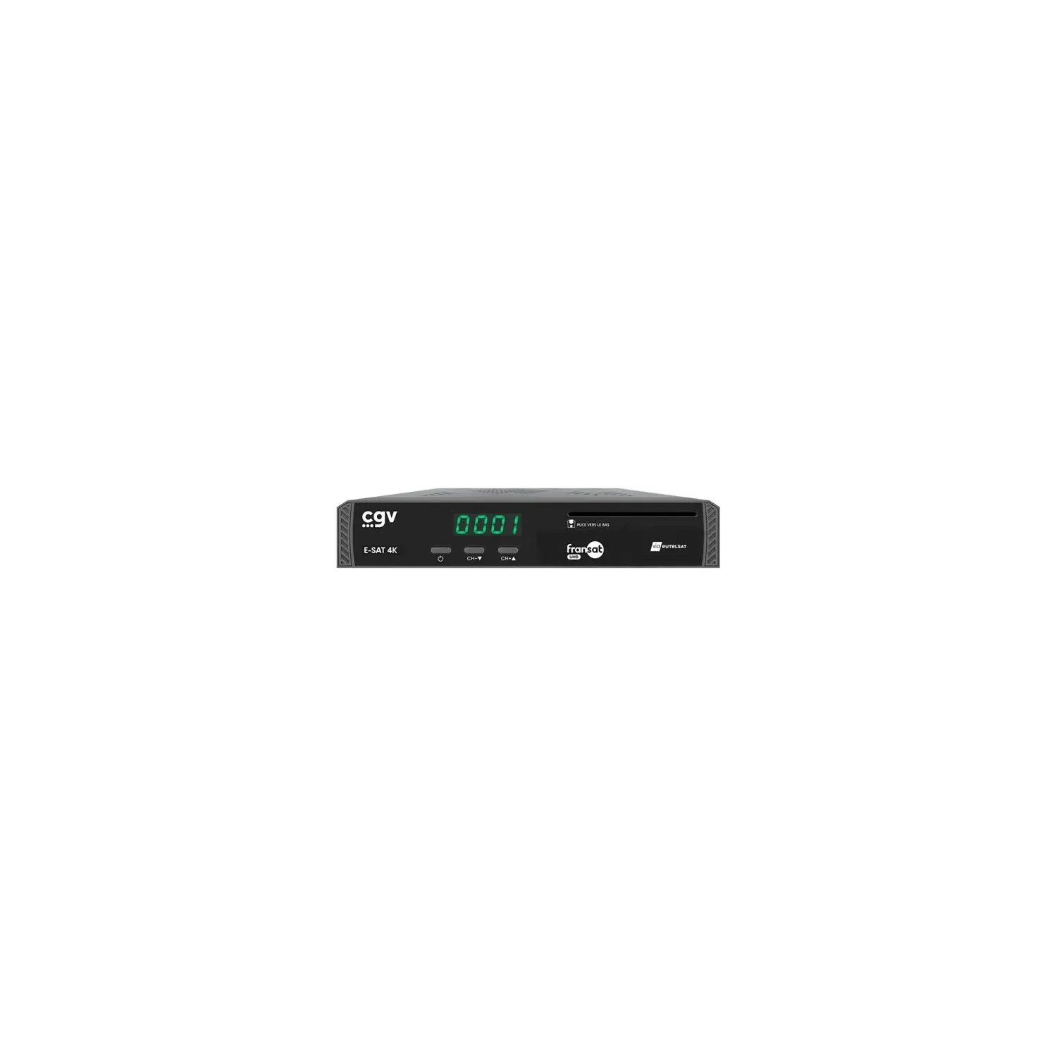 CGV Récepteur satellite UHD FRANSAT avec enregistreur et contrôle du direct - E-SAT4K