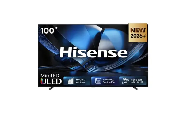 HISENSE 100U7Q TV Mini-LED 4K 100 pouces 253 cm