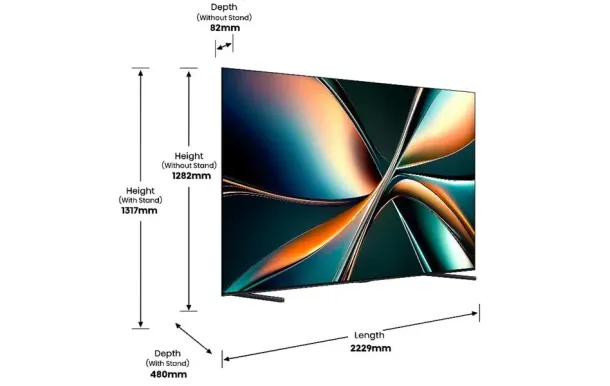 HISENSE 100U7Q TV Mini-LED 4K 100 pouces 253 cm