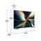 HISENSE 100U7Q TV Mini-LED 4K 100 pouces 253 cm