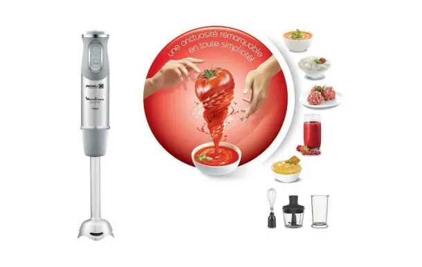 MOULINEX QuickChef DD655D10 – Mixeur 1000W polyvalent
