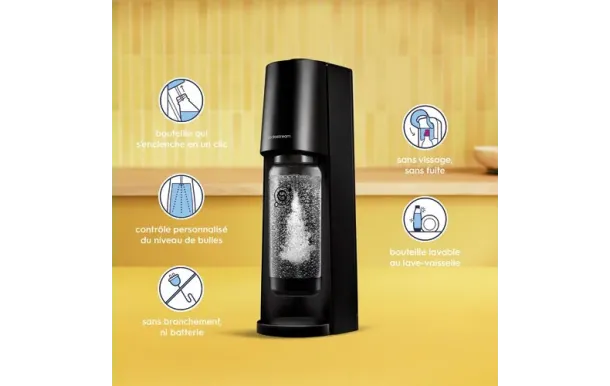 SodaStream Classic Noire – Eau pétillante maison