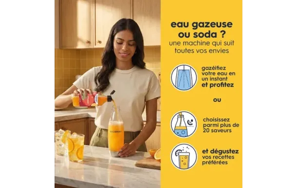 SodaStream Classic Noire – Eau pétillante maison