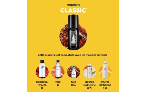 SodaStream Classic Noire – Eau pétillante maison