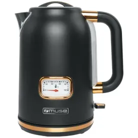 Bouilloire MUSE 1,7 L Noir & Cuivre – Style rétro