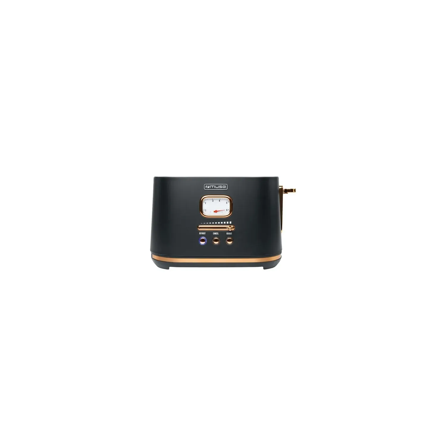 MUSE Grille-pain 2 fentes Noir & Cuivre - Collection of Inspiration - MS130BC