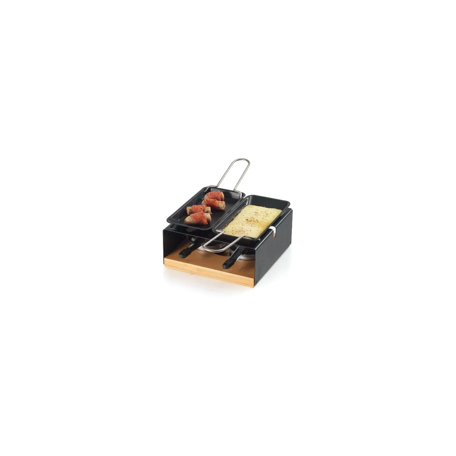 STOCKLI Réchaud polyvalent + 2 poêlons à raclette - MultiFun