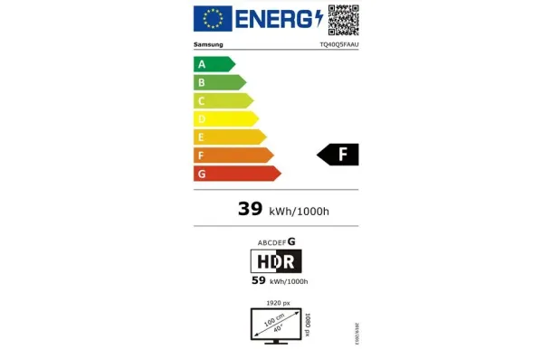 Samsung TV QLED 40" FHD – Couleurs vives & Smart TV
