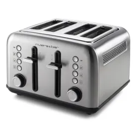 RIVIERA & BAR Grille-pain 4 fentes Inox QGP240