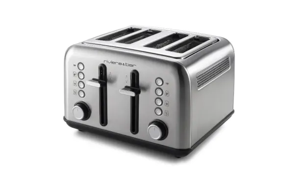 RIVIERA & BAR Grille-pain 4 fentes Inox QGP240