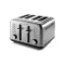RIVIERA & BAR Grille-pain 4 fentes Inox QGP240
