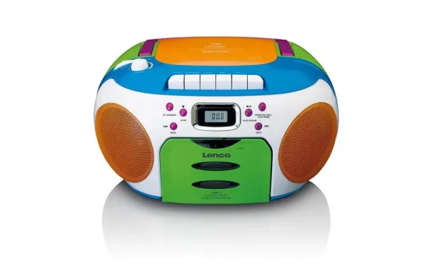 LENCO SCD-971 Radio CD Cassette Enfant Multicolore