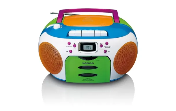 LENCO SCD-971 Radio CD Cassette Enfant Multicolore