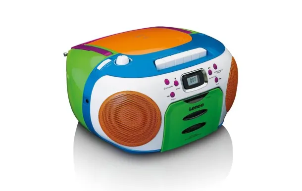 LENCO SCD-971 Radio CD Cassette Enfant Multicolore