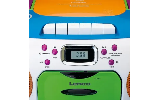 LENCO SCD-971 Radio CD Cassette Enfant Multicolore