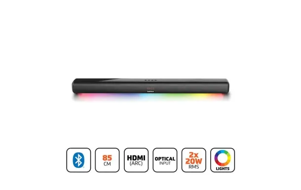 LENCO SB-042LEDBK – Barre de son 40W Bluetooth & LED