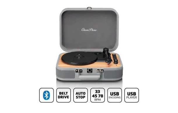 LENCO TT-116GY – Platine vinyle Bluetooth & USB