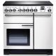 Cuisinière FALCON Professional Deluxe 90 Induction blanche/Chrome - PDL90EIWH/C