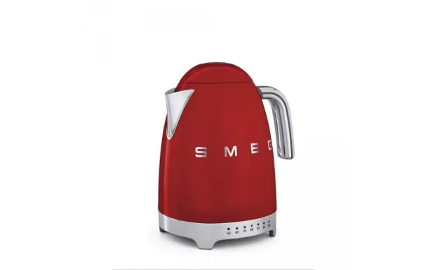 SMEG Bouilloire 1,7 L Années 50 Rouge avec température réglable  