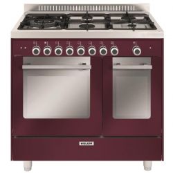 piano de cuisson glem mixte 90 cm rouge matrix GXD96CVBR