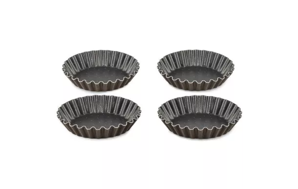 TEFAL Lot de 4 moules à tartelettes 11 cm - Success