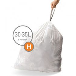 SIMPLEHUMAN Pack de 3 lots de 20 sacs poubelles 30 /35 L - Taille H