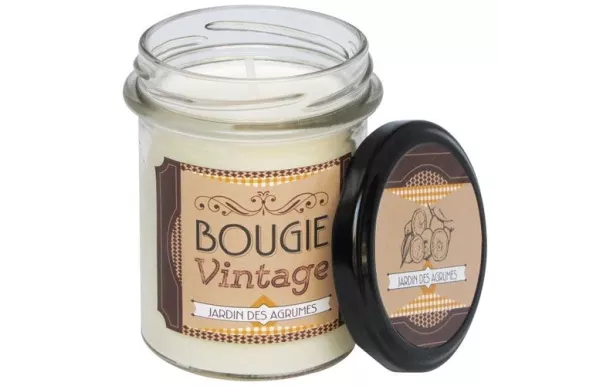 ODYSSEE DES SENS Bougie cire végétale vintage 150g jardin des agrumes 
