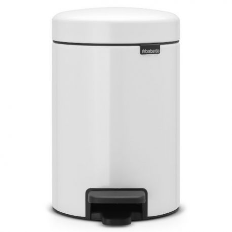 BRABANTIA Poubelle 3 L Blanche - New Icon