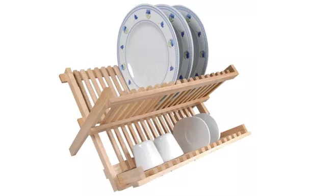 METALTEX Égouttoir pliable bois