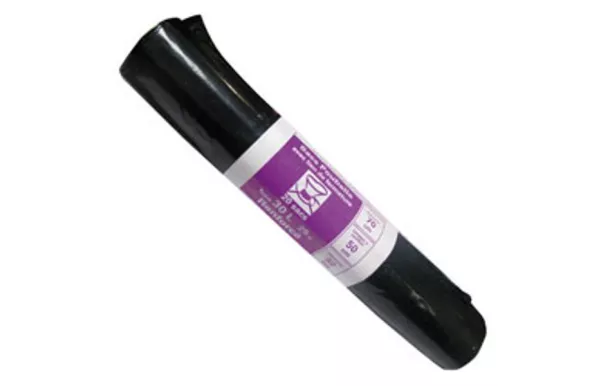 PUBLI EMBAL Lot de 20 Sacs Poubelle 30 L renforcés 25 microns Noirs - Expert