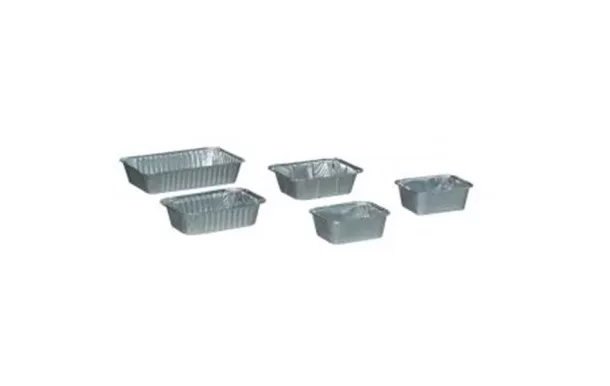 PUBLI EMBAL Lot de 5 barquettes aluminium 1 litre - Elbe