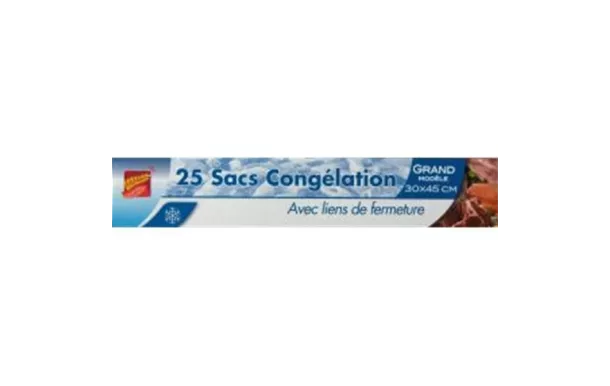 PUBLI EMBAL Lot de 25 sacs de congélation Grand Modèle - 30 x 45 cm