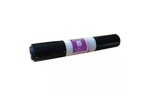 PUBLI EMBAL Lot de 20 Sacs Poubelle 100 L renforcés 40 microns Noirs - Expert