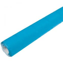 PUBLI EMBAL Nappe en papier Turquoise - Rouleau de 6 m x 1,20 m