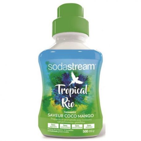 SODASTREAM Concentré 500 ml - Saveur Coco Mangue - Tropical Rio