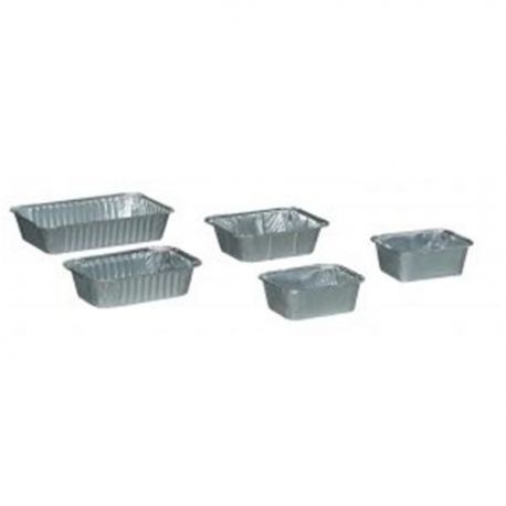 PUBLI EMBAL Lot de 5 barquettes aluminium 2 litres - Elbe