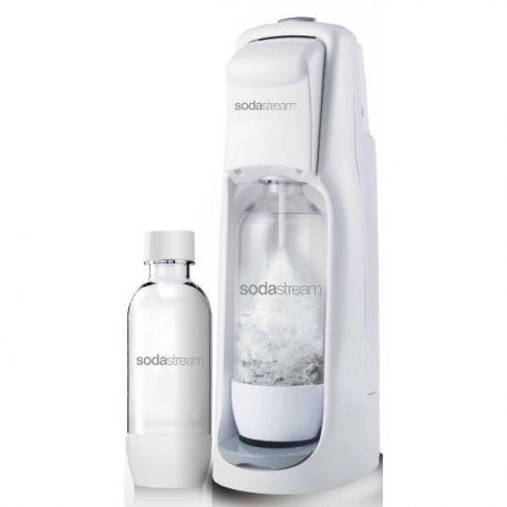 SODASTREAM Machine à gazéifier - Jet Blanche + 1 bouteille 0.5L Offerte