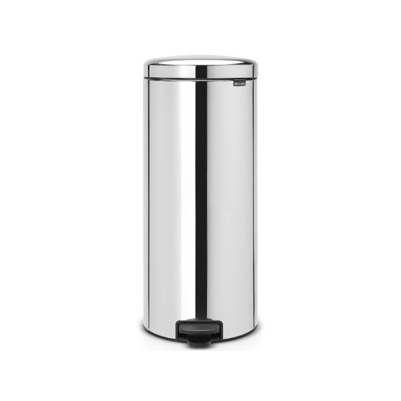 BRABANTIA Poubelle 30 L Matt Steel - New Icon