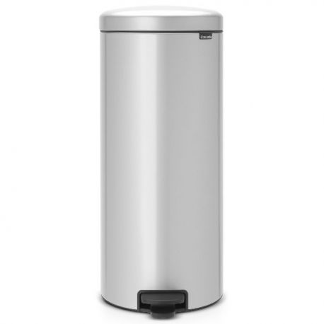 BRABANTIA Poubelle 30 L Metallic Grey - New Icon