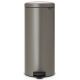 BRABANTIA Poubelle 30 L Platinium - New Icon