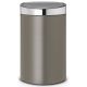 BRABANTIA Poubelle 40 L Platinium - Touch Bin