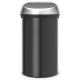 BRABANTIA Poubelle 60 L Matt Black - Touch Bin