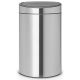 BRABANTIA Poubelle 40 L Matt Steel - Touch Bin 114823